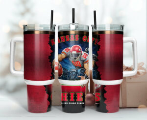 Kansas City Football Tumbler - Show Your Team Pride with Every Sip!
