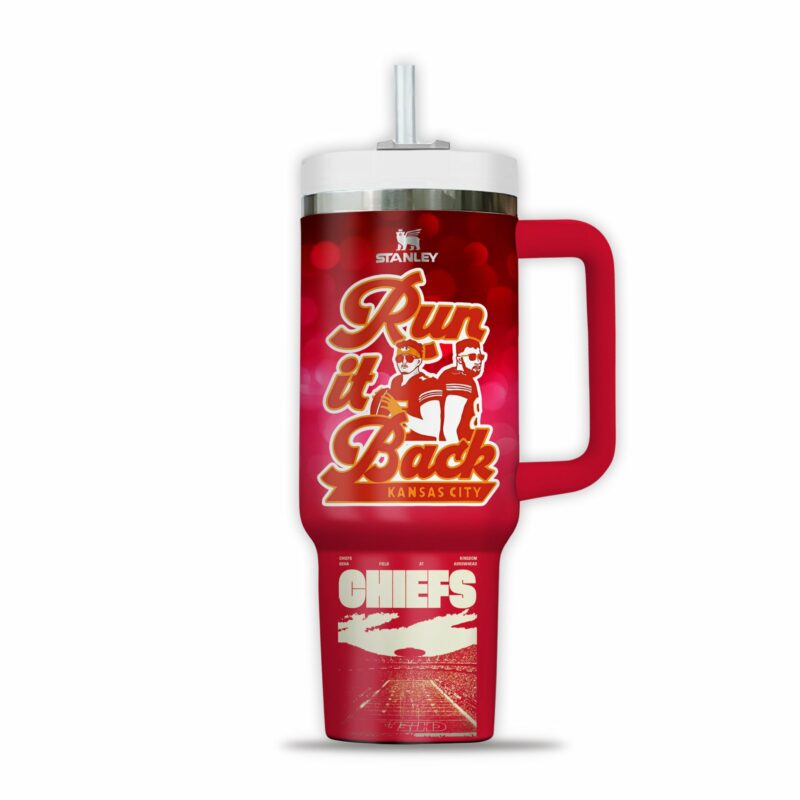 Kansas City Chiefs NFL Sports Custom Stanley Quencher 40oz Stainless Steel Tumbler With Handle - Threewoofs - Image 3