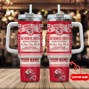 Customizable Kansas City Chiefs Tumbler - Show Your Team Pride!