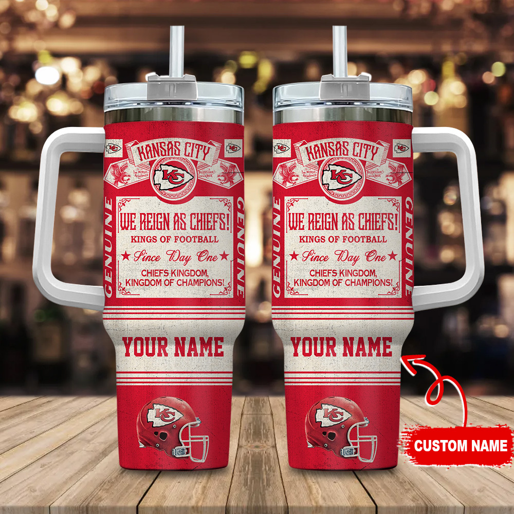 Customizable Kansas City Chiefs Tumbler - Show Your Team Pride!