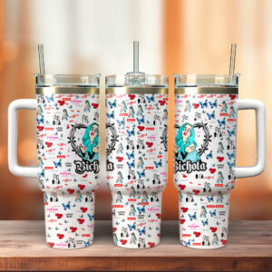 Karol G Music Custom Stanley Quencher 40oz Stainless Steel Tumbler With Handle - Threewoofs