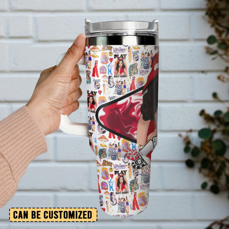 Katy Perry Music Custom Stanley Quencher 40oz Stainless Steel Tumbler With Handle - Threewoofs - Image 3
