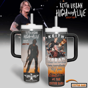 Keith Urban Music Custom Stanley Quencher 40oz Stainless Steel Tumbler With Handle - Threewoofs