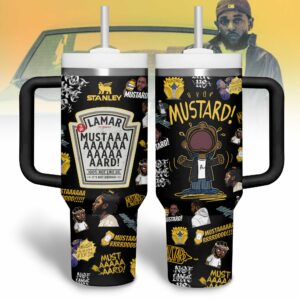 Kendrick Lamar Music Custom Stanley Quencher 40oz Stainless Steel Tumbler With Handle - Threewoofs