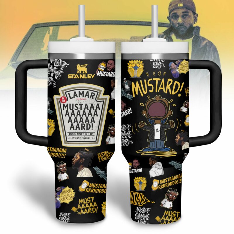 Kendrick Lamar Music Custom Stanley Quencher 40oz Stainless Steel Tumbler With Handle - Threewoofs