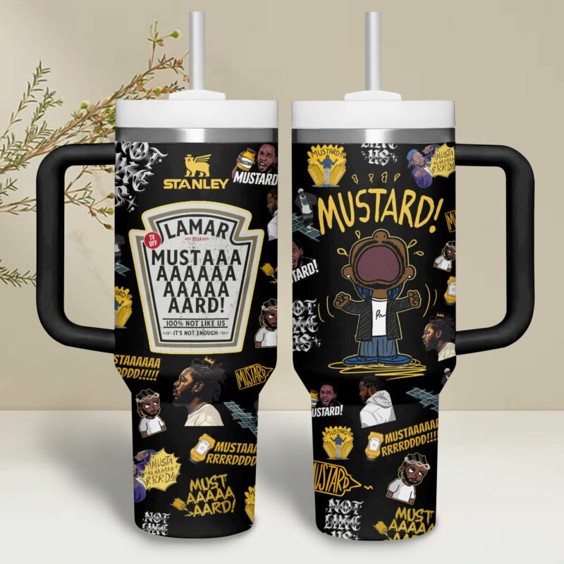 Kendrick Lamar Music Custom Stanley Quencher 40oz Stainless Steel Tumbler With Handle - Threewoofs - Image 3