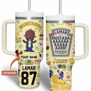Kendrick Lamar Music Custom Stanley Quencher 40oz Stainless Steel Tumbler With Handle - Threewoofs