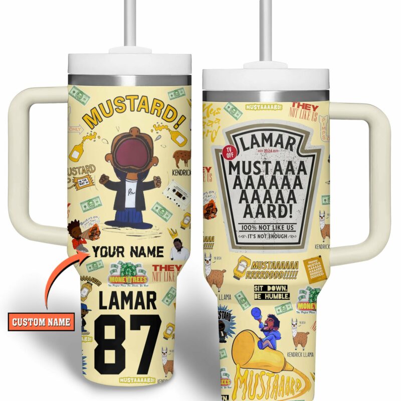 Kendrick Lamar Music Custom Stanley Quencher 40oz Stainless Steel Tumbler With Handle - Threewoofs