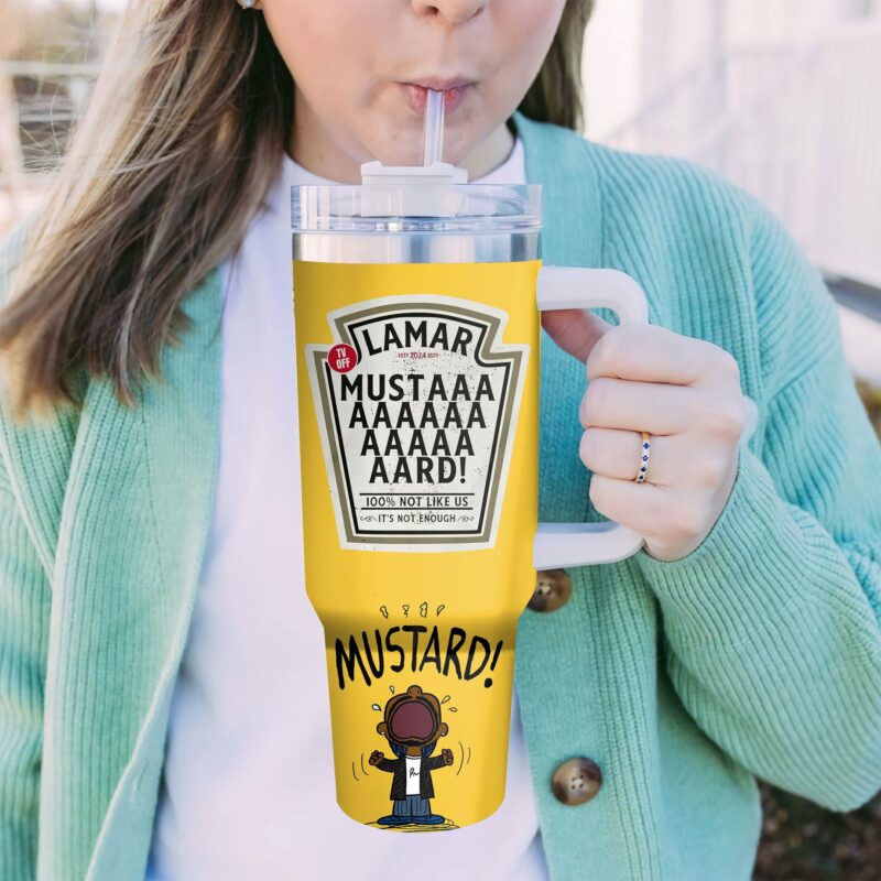 Kendrick Lamar Music Custom Stanley Quencher 40oz Stainless Steel Tumbler With Handle - Threewoofs - Image 5