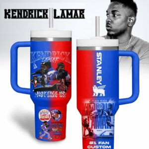 Kendrick Lamar Music Custom Stanley Quencher 40oz Stainless Steel Tumbler With Handle - Threewoofs
