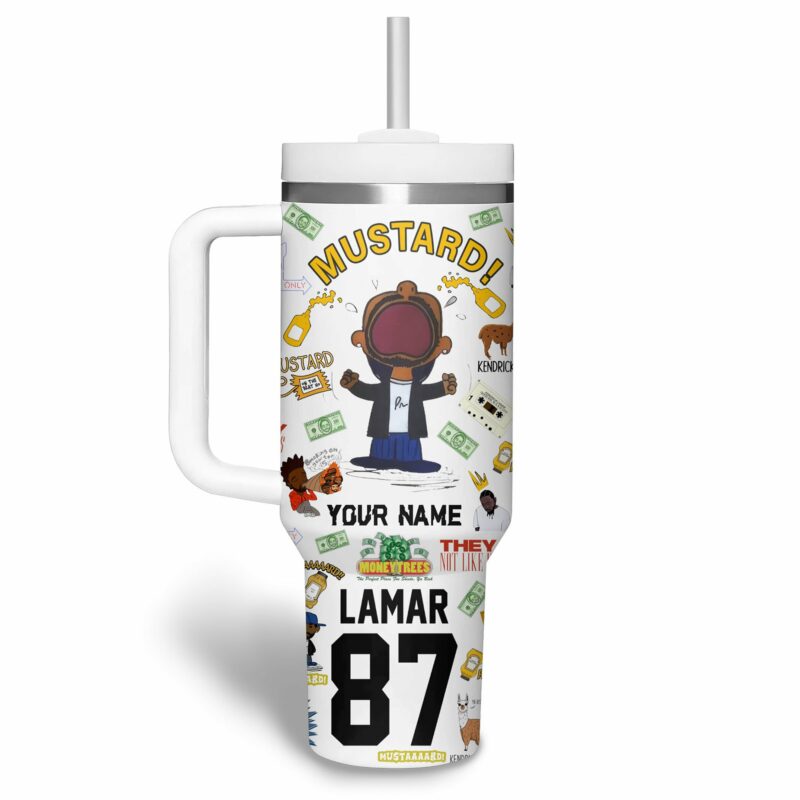 Kendrick Lamar Music Custom Stanley Quencher 40oz Stainless Steel Tumbler With Handle - Threewoofs - Image 3