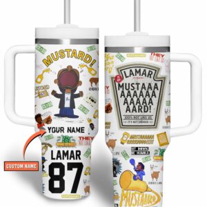 Kendrick Lamar Music Custom Stanley Quencher 40oz Stainless Steel Tumbler With Handle - Threewoofs