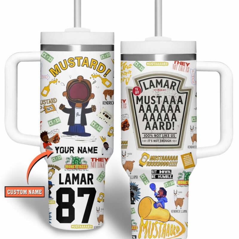 Kendrick Lamar Music Custom Stanley Quencher 40oz Stainless Steel Tumbler With Handle - Threewoofs