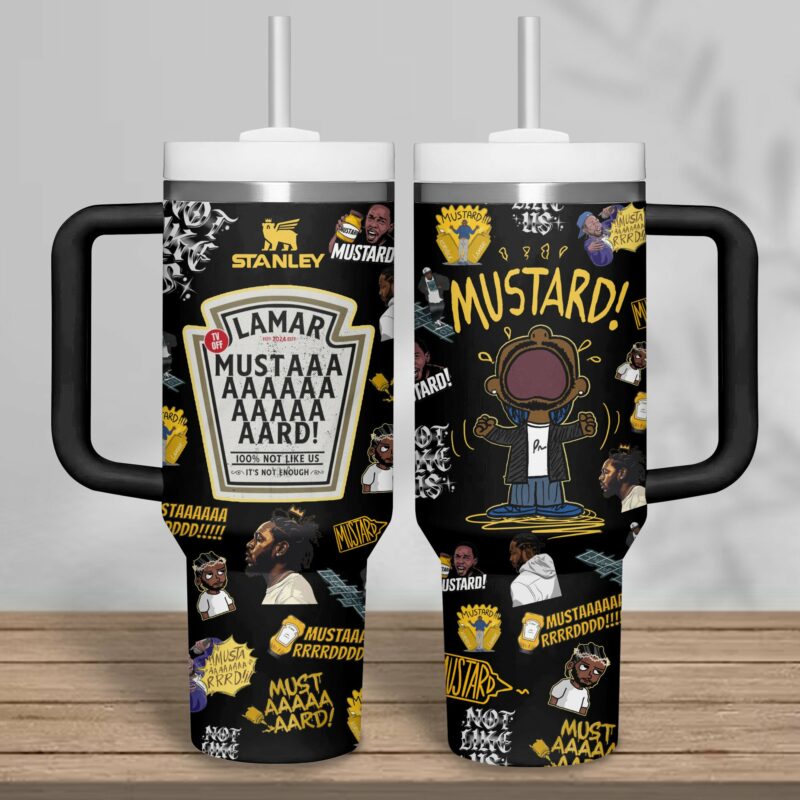 Kendrick Lamar Music Custom Stanley Quencher 40oz Stainless Steel Tumbler With Handle - Threewoofs - Image 4