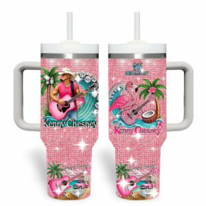 Kenny Chesney Music Custom Stanley Quencher 40oz Stainless Steel Tumbler With Handle - Threewoofs