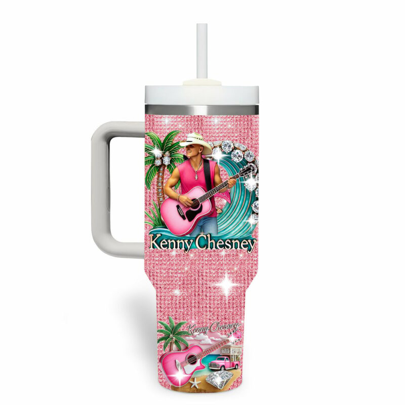 Kenny Chesney Music Custom Stanley Quencher 40oz Stainless Steel Tumbler With Handle - Threewoofs - Image 2