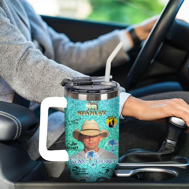 Kenny Chesney Music Custom Stanley Quencher 40oz Stainless Steel Tumbler With Handle - Threewoofs - Image 6