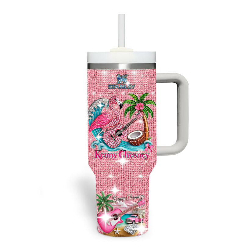 Kenny Chesney Music Custom Stanley Quencher 40oz Stainless Steel Tumbler With Handle - Threewoofs - Image 3