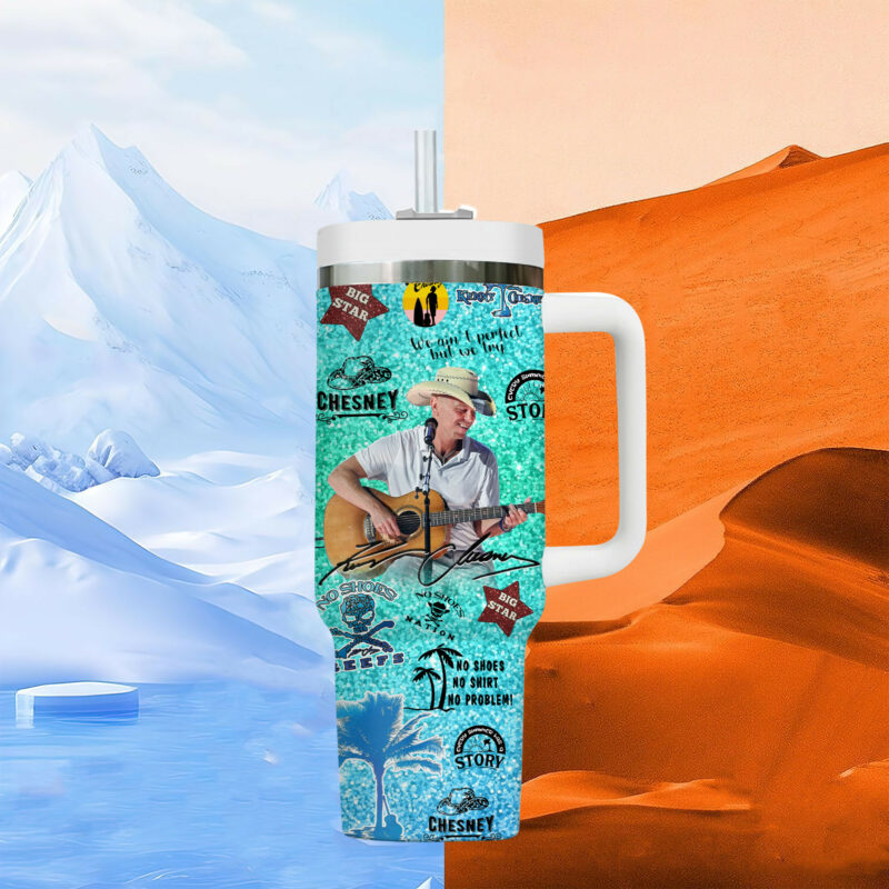 Kenny Chesney Music Custom Stanley Quencher 40oz Stainless Steel Tumbler With Handle - Threewoofs - Image 7