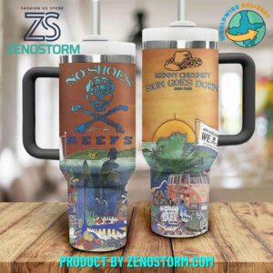 Kenny Chesney Music Custom Stanley Quencher 40oz Stainless Steel Tumbler With Handle - Threewoofs