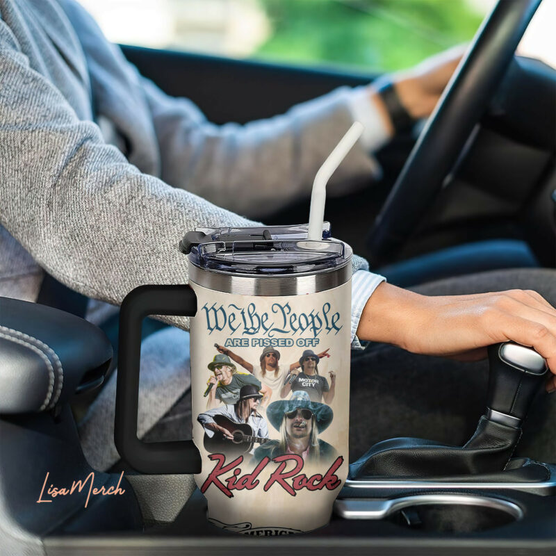Kid Rock Music Custom Stanley Quencher 40oz Stainless Steel Tumbler With Handle - Threewoofs - Image 7