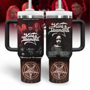 King Diamond Music Custom Stanley Quencher 40oz Stainless Steel Tumbler With Handle - Threewoofs