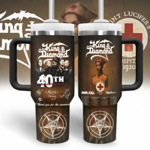 King Diamond Music Custom Stanley Quencher 40oz Stainless Steel Tumbler With Handle - Threewoofs