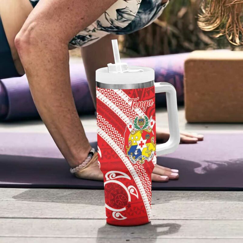 Kingdom Of Tonga Emancipation Day Custom Stanley Quencher 40oz Stainless Steel Tumbler With Handle - Threewoofs - Image 6