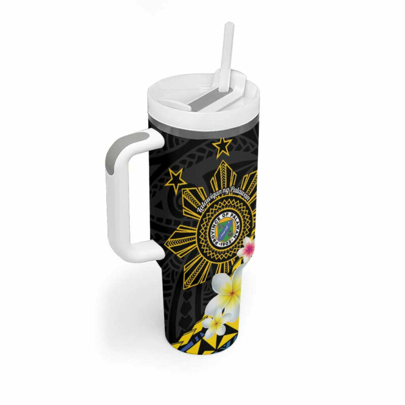 Lalawigan ng Palawan Custom Stanley Quencher 40oz Stainless Steel Tumbler With Handle - Threewoofs - Image 2