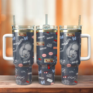 Lana Del Rey Music Custom Stanley Quencher 40oz Stainless Steel Tumbler - Threewoofs