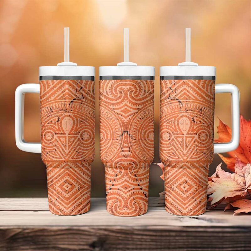 Lapita Culture Iconic Double Face Custom Stanley Quencher 40oz Stainless Steel Tumbler With Handle - Threewoofs - Image 4