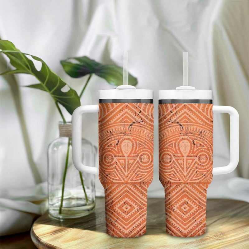 Lapita Culture Iconic Double Face Custom Stanley Quencher 40oz Stainless Steel Tumbler With Handle - Threewoofs - Image 9