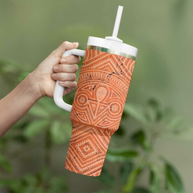 Lapita Culture Iconic Double Face Custom Stanley Quencher 40oz Stainless Steel Tumbler With Handle - Threewoofs - Image 3