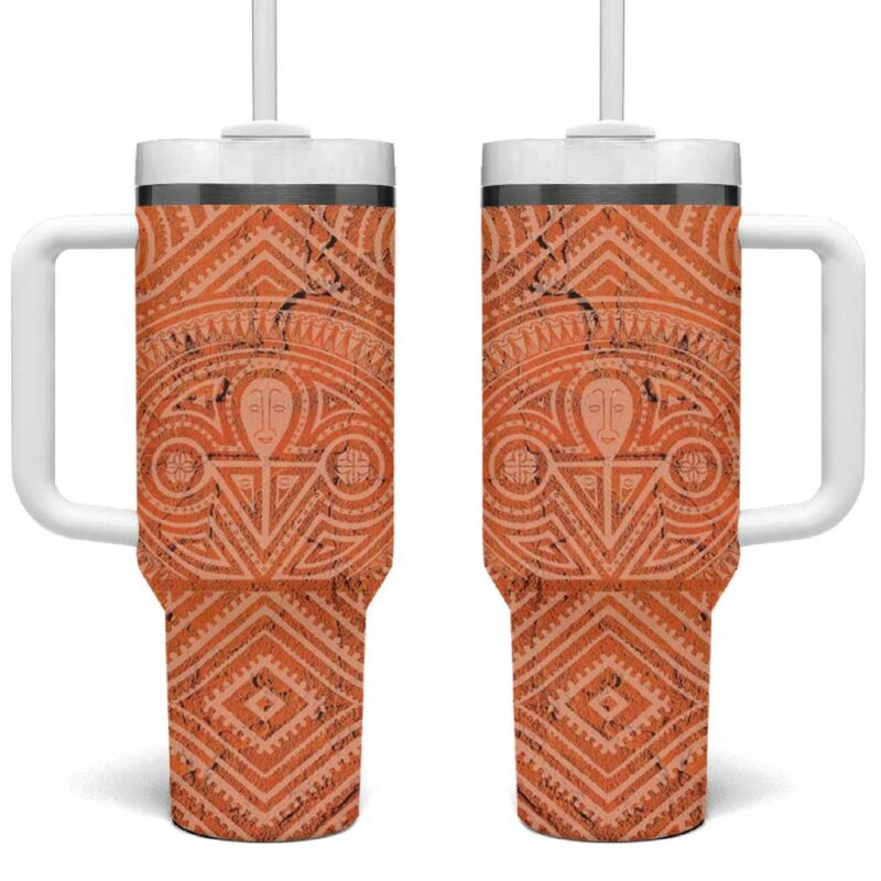 Lapita Culture Iconic Double Face Custom Stanley Quencher 40oz Stainless Steel Tumbler With Handle - Threewoofs