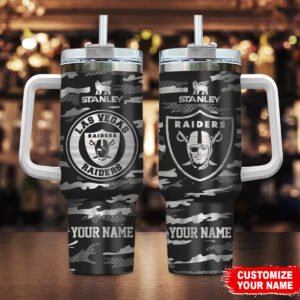 Customizable Las Vegas Raiders Tumbler - Personalized Gift for Fans