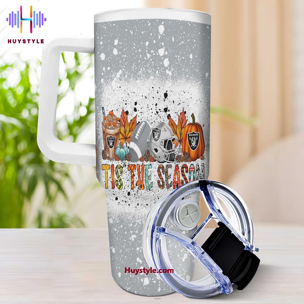 Festive Football Tumbler - Tis the Season for Game Day Cheer! - Image 3