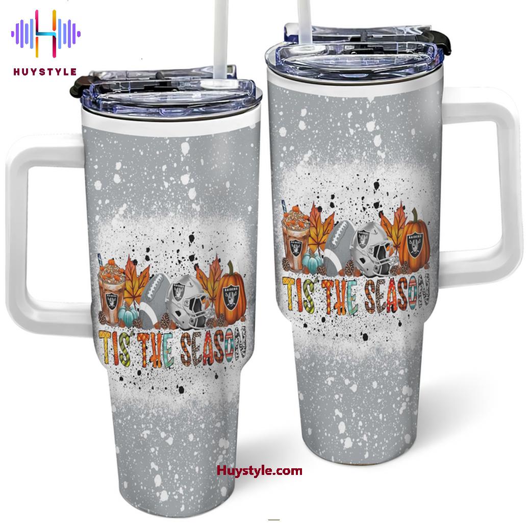 Festive Football Tumbler - Tis the Season for Game Day Cheer! - Image 2