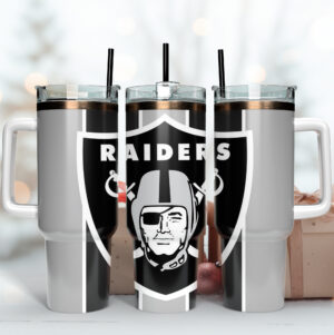 Premium Raiders Stainless Steel Tumbler - Ultimate Fan Drinkware