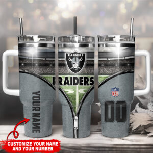 Custom NFL Team Tumbler - Personalize with Your Name & Number