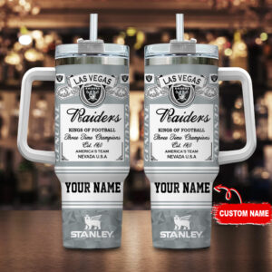 Personalized Las Vegas Football Team Travel Mug - Custom Name Gift