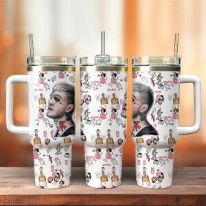 Lil Peep Music Custom Stanley Quencher 40oz Stainless Steel Tumbler With Handle - Threewoofs