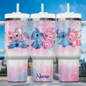 Cute Cartoon Tumbler - Personalized Glitter Design for Kids and Fans