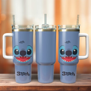 Cute Alien-Themed Insulated Tumbler with Handle and Straw - Perfect for Fans