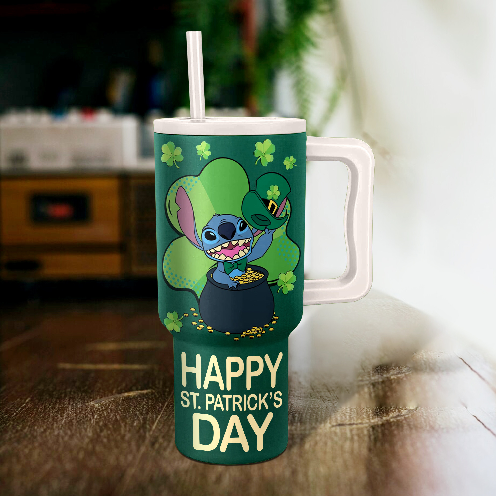 St. Patrick's Day Fun Mug with Cute Character Design - Perfect for Celebrations! - Image 3