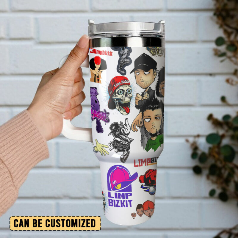 Limp Bizkit Band Music Custom Stanley Quencher 40oz Stainless Steel Tumbler With Handle - Threewoofs - Image 3
