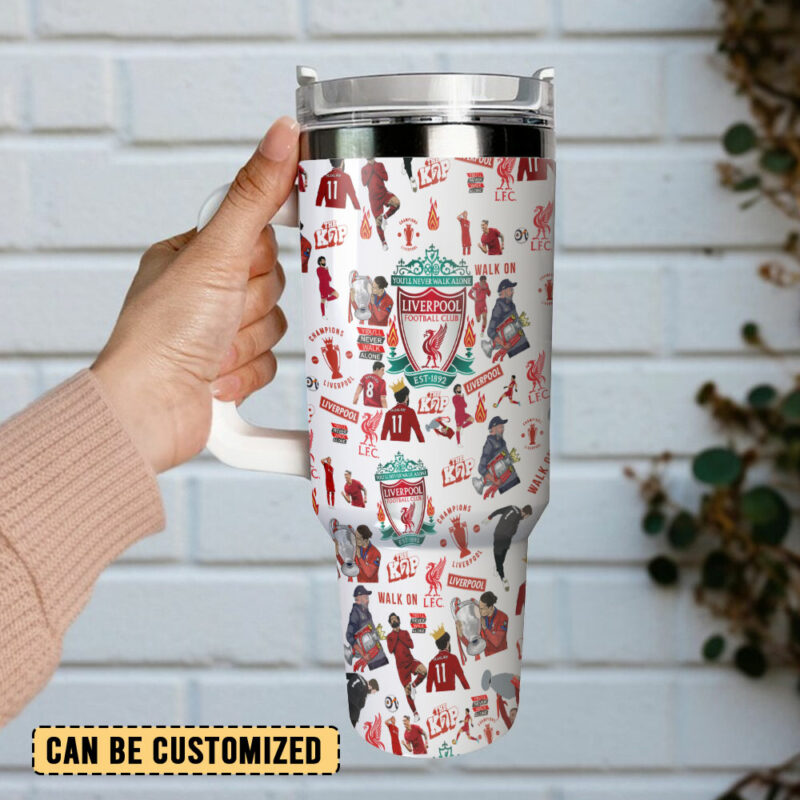 Liverpool FC Sports Custom Stanley Quencher 40oz Stainless Steel Tumbler With Handle - Threewoofs - Image 3