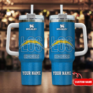 Personalized Los Angeles Chargers Tumbler - Custom Name Stanley Cup