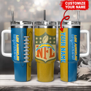 Customize Your NFL Los Angeles Chargers Tumbler - Personalized with Your Name