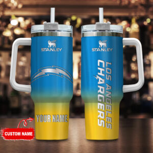Custom Los Angeles Chargers Tumbler - Personalized NFL Fan Gift