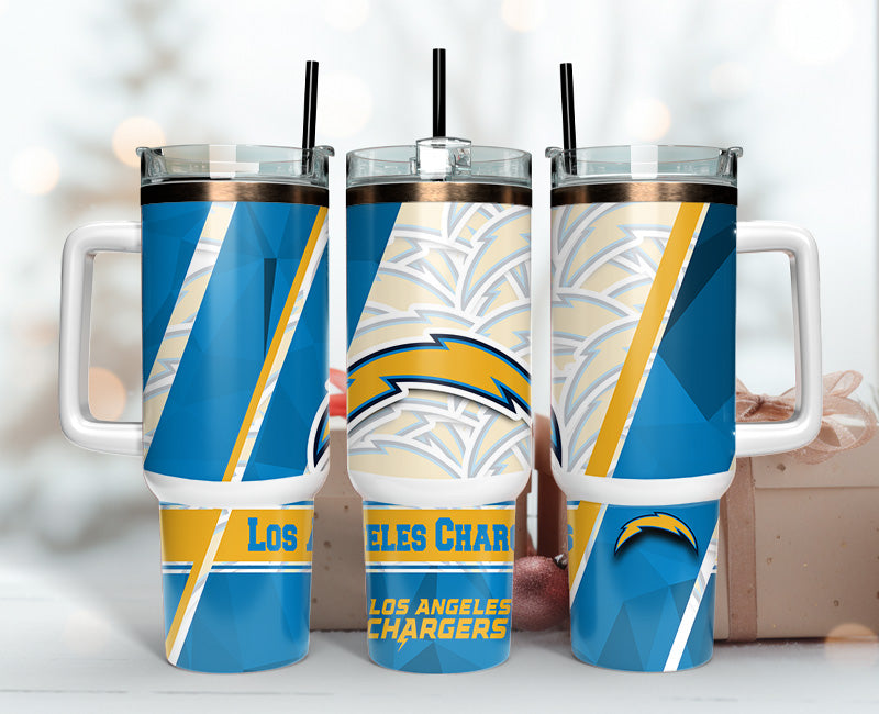 Los Angeles Chargers Insulated Tumbler with Handle - Perfect Gift for Fans